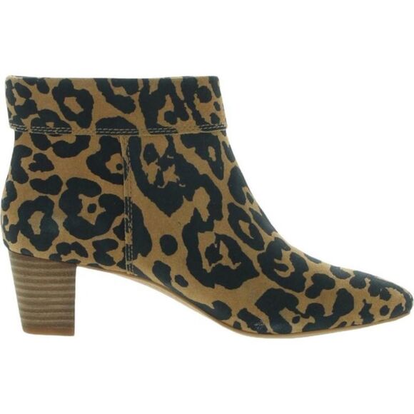 NIB Lucky Brand Womens Zaprika Brown Suede Pointed Toe Booties Size 9.5M - Picture 3 of 5